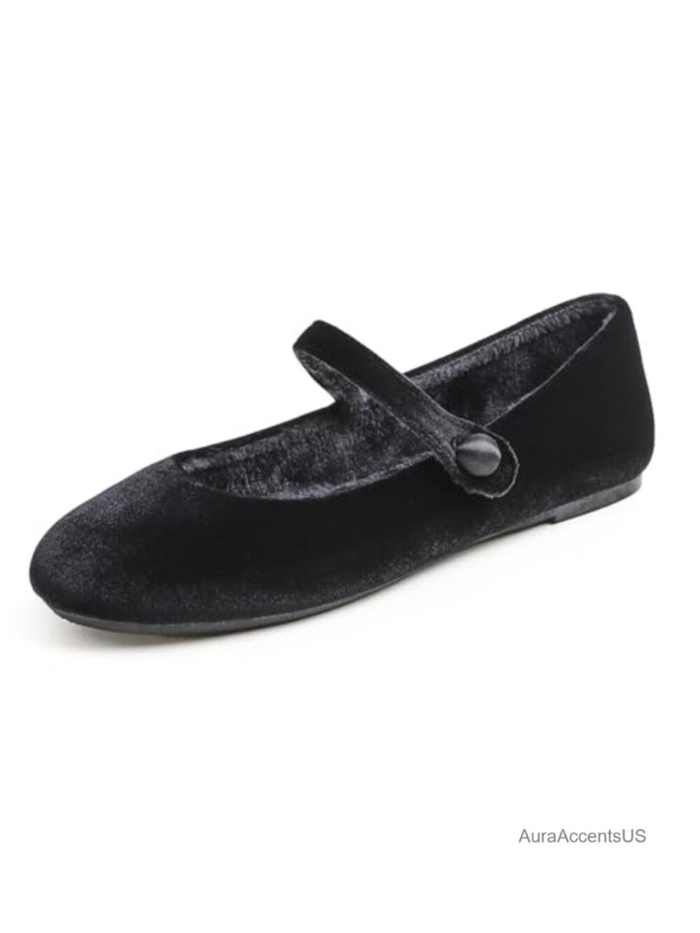 Mary Jane Flats Round Toe Buckle Slip On